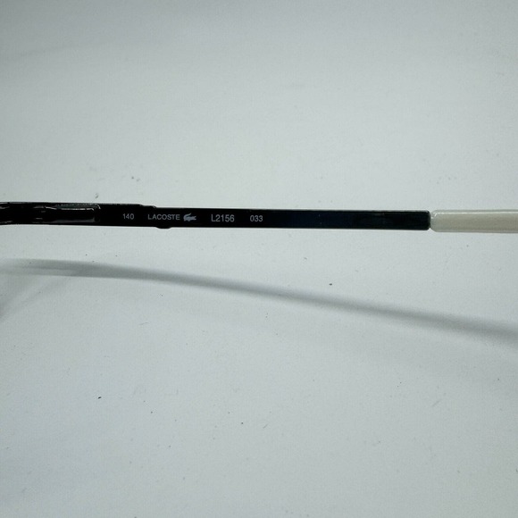 Lacoste Eyeglasses L2156 424 Polished Blue Rectangular Frame 54-16 140 H10193 - Picture 6 of 8